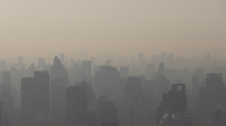 Contaminación del aire urbano de baja visibilidad