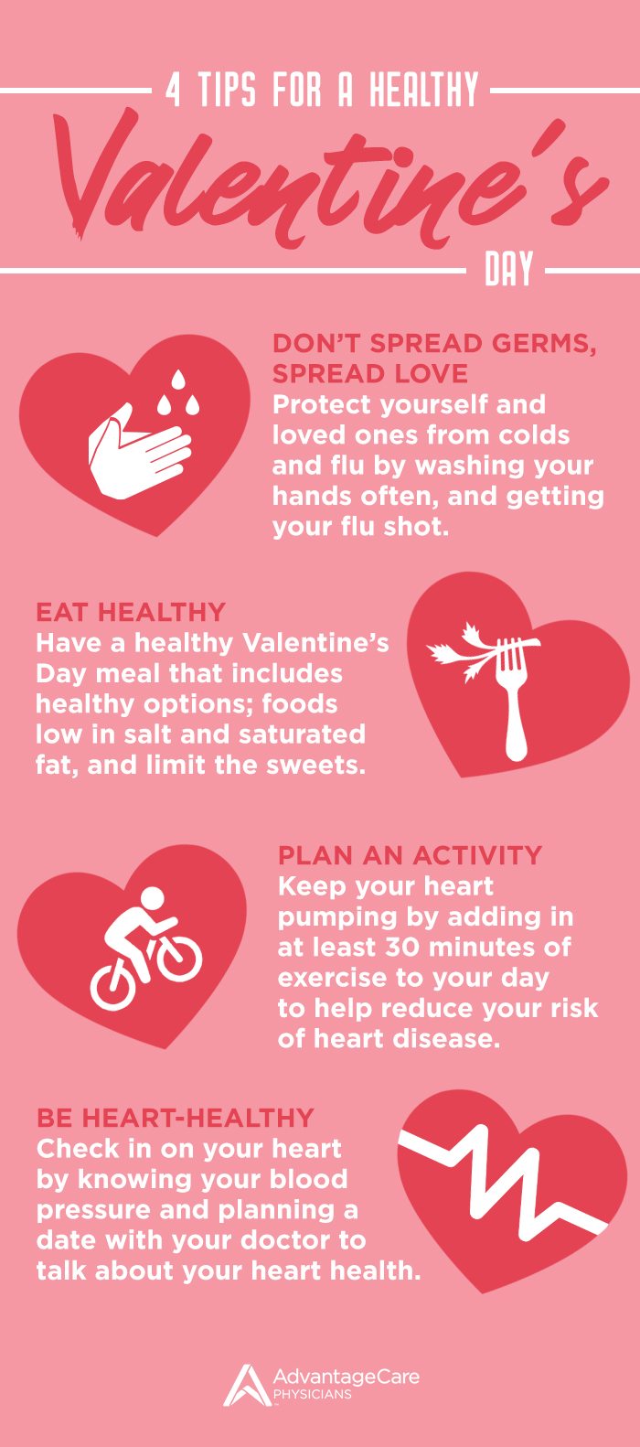 Cuatro Consejos Para Un Día De San Valentín Saludable Advantagecare Physicians
